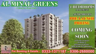 4 BED LOUNGE FLATS AVAILABLE ON INSTALLMENTS - AL MINAL GREENS