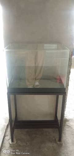 fish tank with iron stand for sale