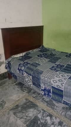 single wooden bed (used)