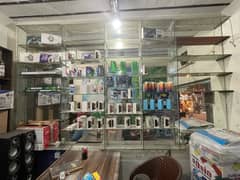 Mobiles nd cosmetics Glass Racks