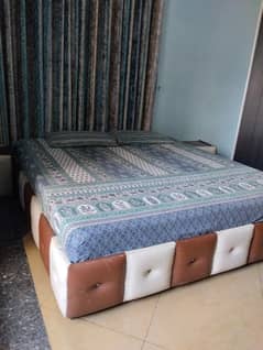 Bed with Spring Mattress