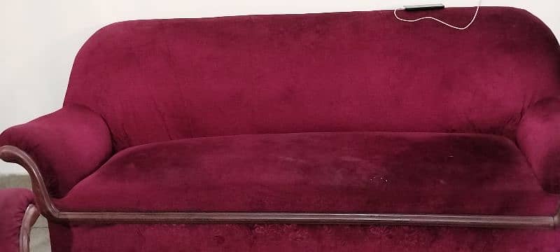 maroon sofa set 3
