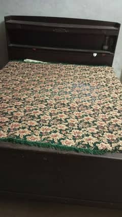 bed plus mattress of double bed for sale