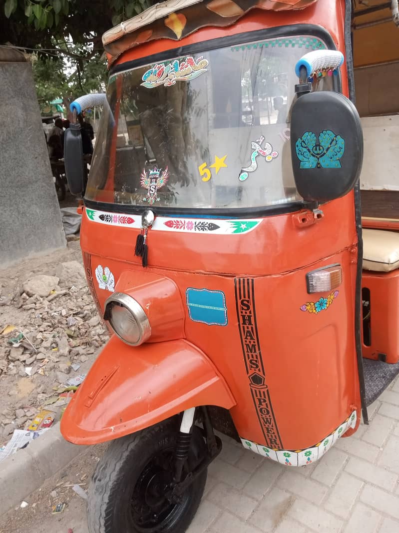 Shams-Power-2016,6-Seater,Disc-Brake,PetRoL Rickshaw,Engine FuLL ok 9