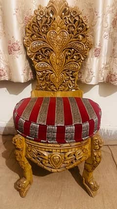 Original wood chinioti chairs set