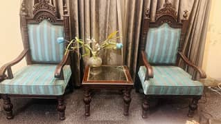 Ottoman chair set 100 percent original wood
