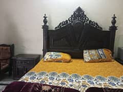 chinioti bed set/ dressing table/side tables with mattress