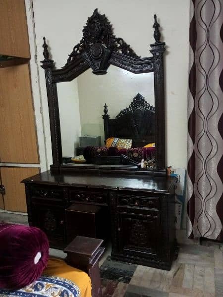 chinioti bed set/ dressing table/side tables with mattress 2