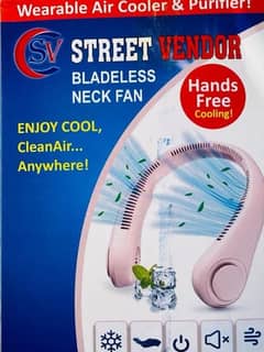 Portable sports neck fan