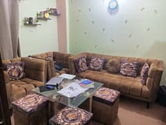 9 Seater Sofa Set (5 seater sofa, 4 seating bench under table)