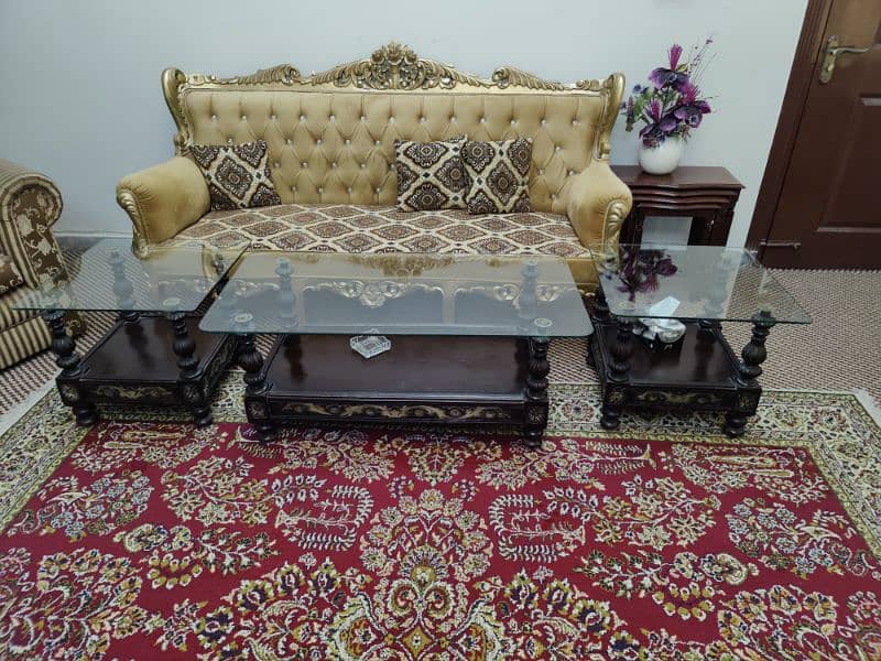 Table along with side tables for sale 0