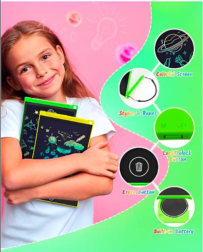 8.5 & 12 inch kids writing tablets tabs order now 03228027881 3