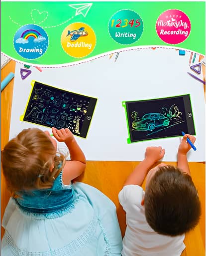 8.5 & 12 inch kids writing tablets tabs order now 03228027881 4