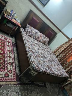 King Size Bed With Side Tables Condition Is very Good