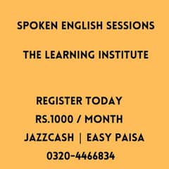 Online Spoken English Sessions with little Registration