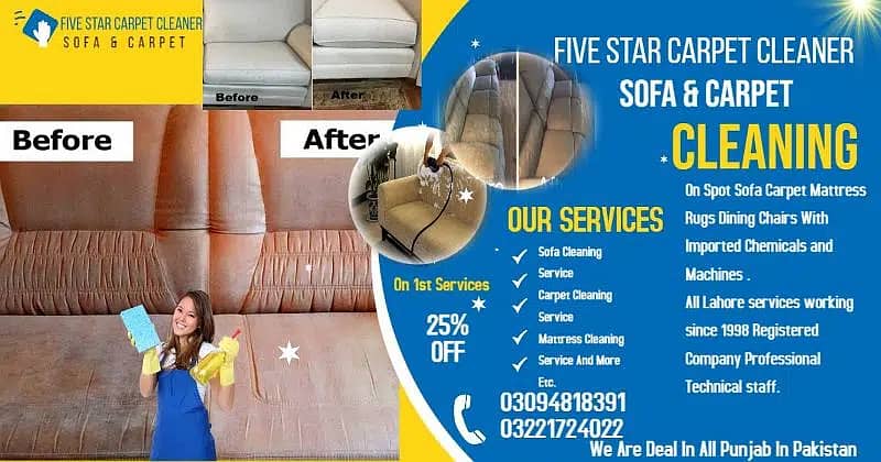 Sofa Cleaning Carpet/Rugs/Curtains/Blinds cleaning/Sofa Cleaning Carp 6