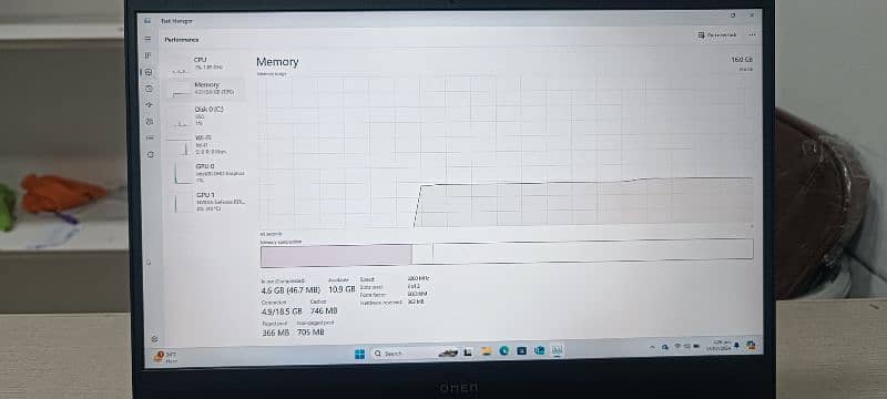 Hp Omen 16 ci5 11th Gen with RTX 3050ti 7