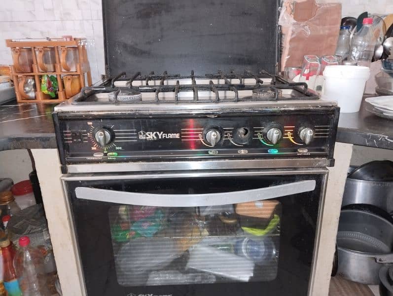 3 burners Stove Gas Oven 5