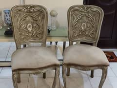 pure Sheesham wood heavy bed room chairs for sale