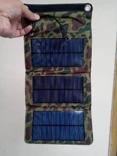 Portable solar charger for small phone