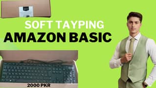 Amazon Basics soft keyboard gaming best performance online work use  a