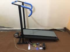 Manual Treadmill with electricity generator