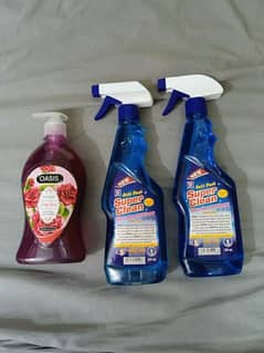 glass cleaner spray and hand wash pack of 3