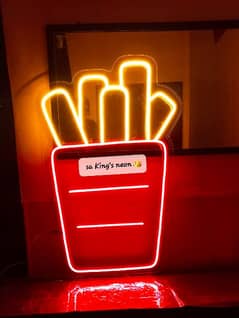 Customized Neon Name Sign Board For RESTAURANT & Studio | Neon Lights