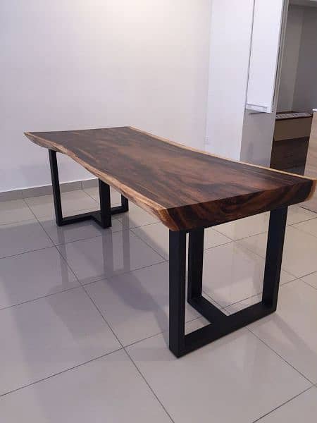 Epoxy resin dining table life time warranty 4