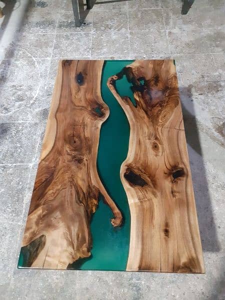 Epoxy resin dining table life time warranty 8