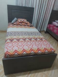 SINGLE BED WITH MATTRESS