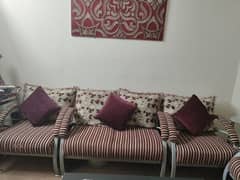 7 seater sofa imported from UAE with cushions