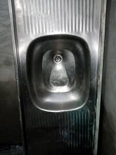 large kitchen sink used