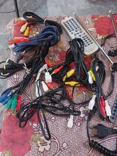 different wires of TV and other things 0