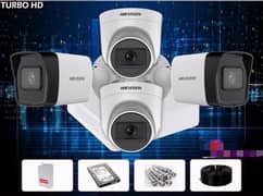 Hikvision 4 Cctv security Camera with installation 03316649539