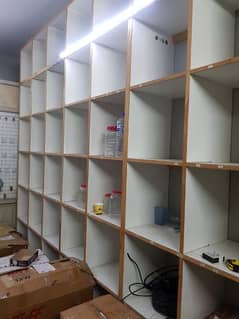 Counter and shelves for sell perfect for electric, sanitry, hardware,