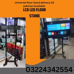 led tv floor stand with wheel office expo institute use 03224342554