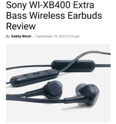 Sony WI-XB400 Extra Bass Wireless Earbuds