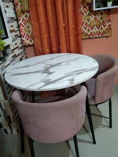 Dinning table with two chairs