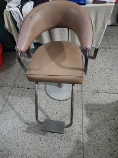 2 salon chairs(1 round hair cutting and setting) (1 facial and makeup)