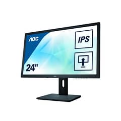 24" Inch IPS-Slim Border Full HD LED Monitor HDMI& All Ports-Speakers