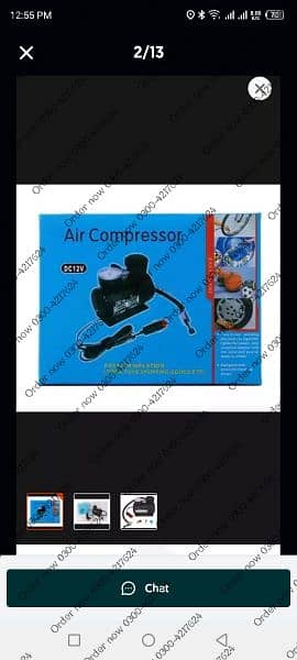 Imported 12 Volt Portable Electric bike Air Pump Car Air Compre 2