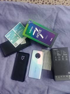 infinix note7 128gb 6gb with box no fault