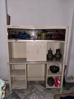 Solid wood showcase for sale good condition