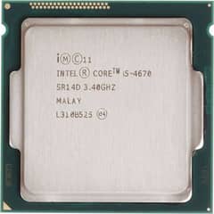 Intel Core i5 4670 Processor | 3.4-8Ghz | 4C4T | LGA 1150 Socket
