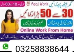 online work opportunity for male and female (03258838644)