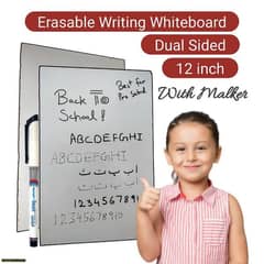 dual whiteboard with marker
