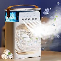 Mini Rechargeable Air cooler fan with light