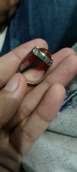 Ring Aqeeqh chandi 2