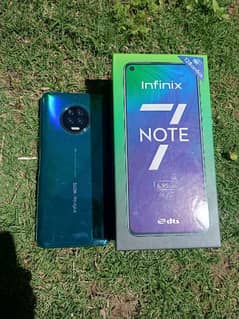 Infinix Note 7 , 6 128 , With box and all ACCECORIES